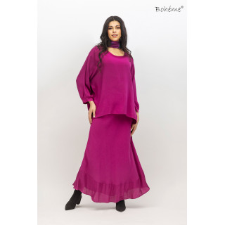 Bohème Skirt Fuchsia