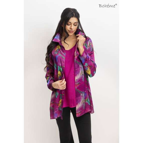 Bohème Singlet Fuchsia