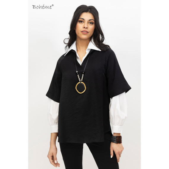 Bohème Blouse Poplin White