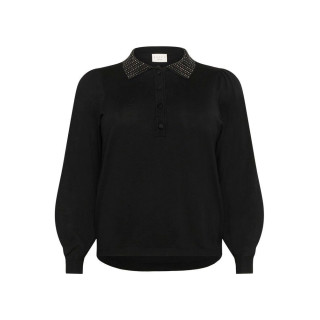 Kaffe Ccarla Polo Pullover Black