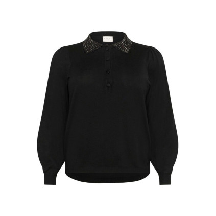 Kaffe Ccarla Polo Pullover Black