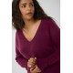 Kaffe Cniela V-Neck Pullover W.Wine