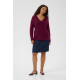 Kaffe Cniela V-Neck Pullover W.Wine