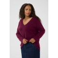 Kaffe Cniela V-Neck Pullover W.Wine