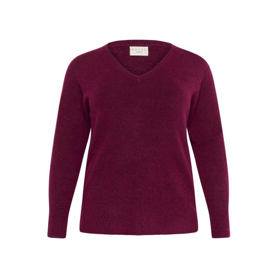 Kaffe Cniela V-Neck Pullover W.Wine
