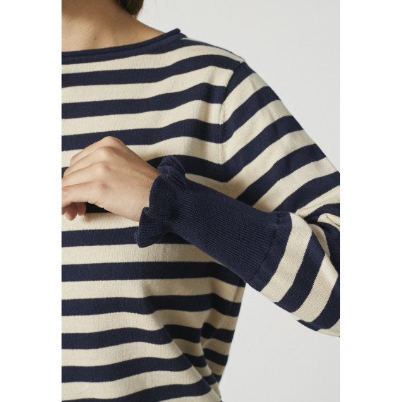 LindStine Navy/Creme