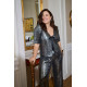 Kaffe Claurie Sequin Cardigan Dark Silver