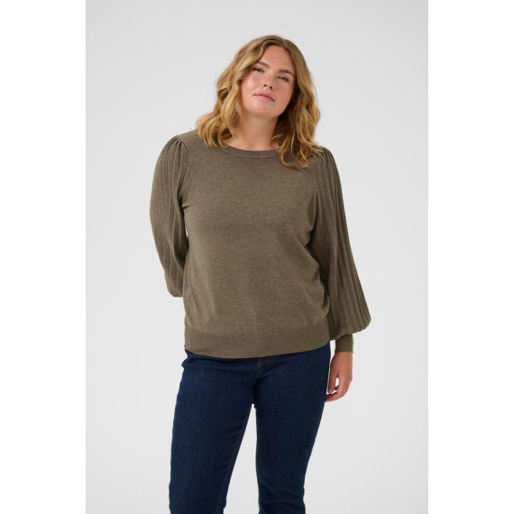 Kaffe Cloni Knit Pullover Morel Melange
