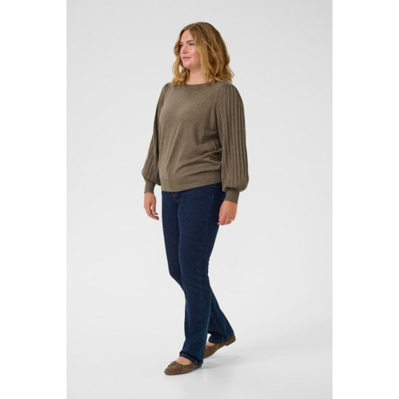 Kaffe Cloni Knit Pullover Morel Melange