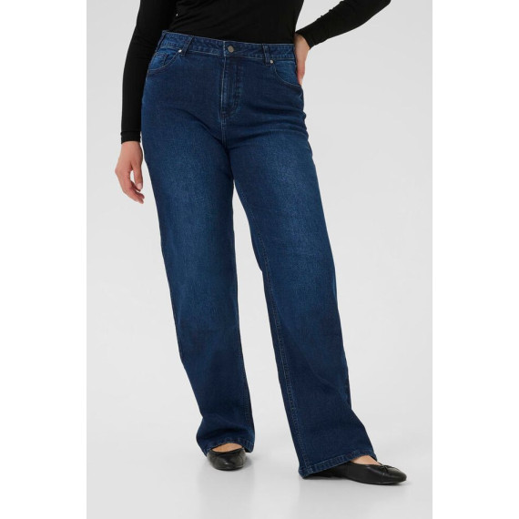 Kaffe Cflora Flared Long Jeans D.Blue Denim