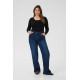 Kaffe Cflora Flared Long Jeans D.Blue Denim