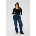 Kaffe Cflora Flared Long Jeans D.Blue Denim
