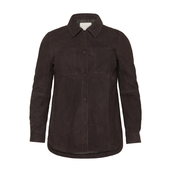 Kaffe Cmachel Suede Jacket Brown