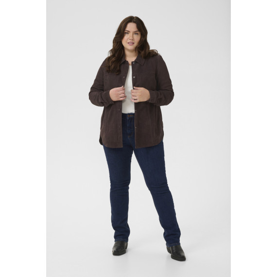 Kaffe Cmachel Suede Jacket Brown