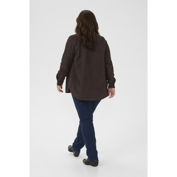 Kaffe Cmachel Suede Jacket Brown