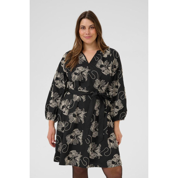 Kaffe Ckimmie Dress Black/Chalk