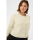 Kaffe Cniela Cardigan Feather Grey Melange
