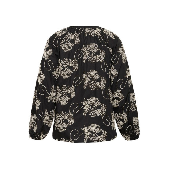 Kaffe Ckimmie Blouse Black- Chalk