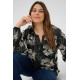 Kaffe Ckimmie Blouse Black- Chalk