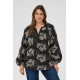 Kaffe Ckimmie Blouse Black- Chalk
