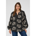 Kaffe Ckimmie Blouse Black- Chalk