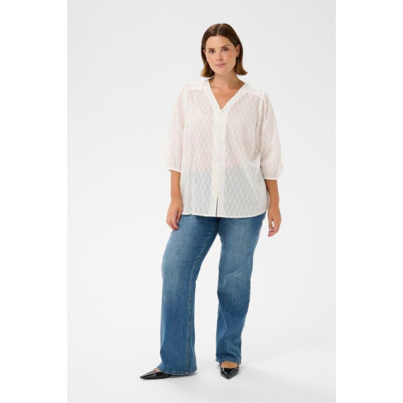Kaffe Cgabby Blouse Chalk