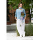 Bohème Pants Straight Off White