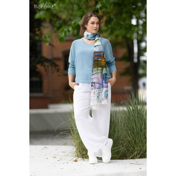 Bohème Pants Straight Off White