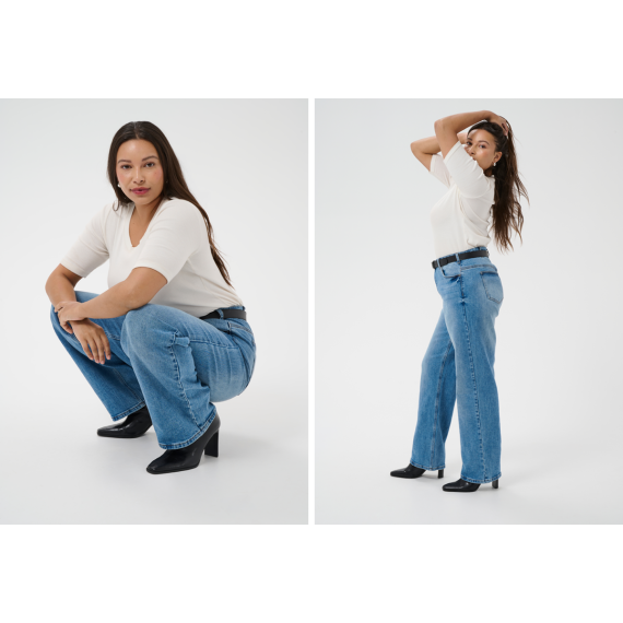 Kaffe Cleoana Wide Long Jeans