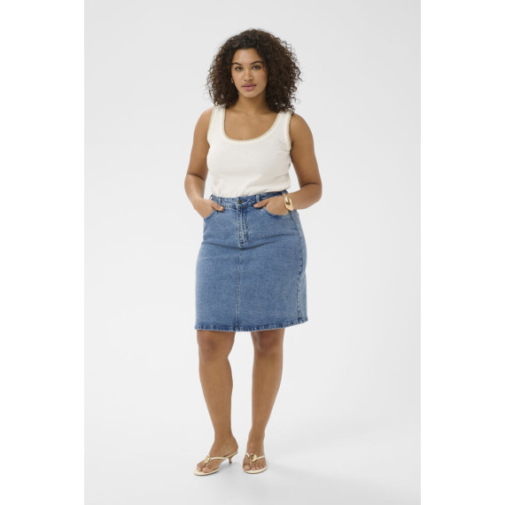 Kaffe Ccarina Tank Top Chalk