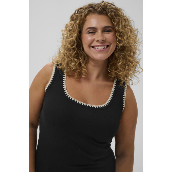 Kaffe Ccarina Tank Top Black