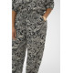 Kaffe Cberry Pants Black / Chalk Paisley