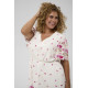 Kaffe Crosa Dress White Rose Border Flower