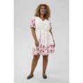 Kaffe Crosa Dress White Rose Border Flower