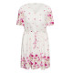 Kaffe Crosa Dress White Rose Border Flower