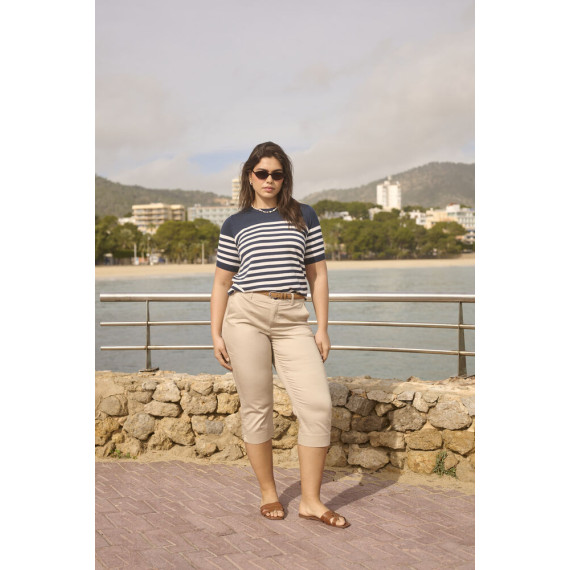Kaffe Cleana Capri Pants Feather Grey