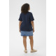 Kaffe Cart Tee Navy - Feather Heart