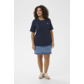 Kaffe Cart Tee Navy - Feather Heart