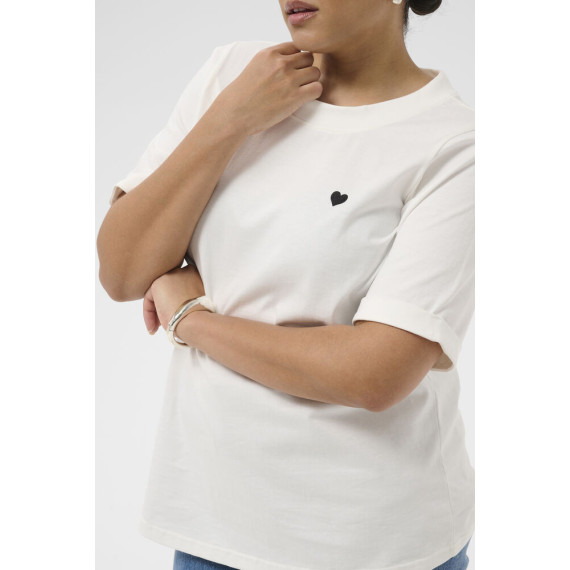 Kaffe Cart Tee White