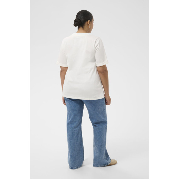 Kaffe Cart Tee White