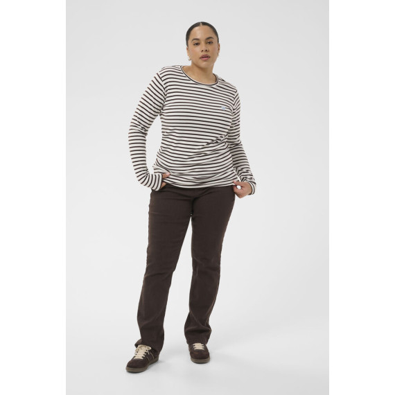 Kaffe Clia T-Shirt Chalk/Brown