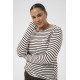 Kaffe Clia T-Shirt Chalk/Brown