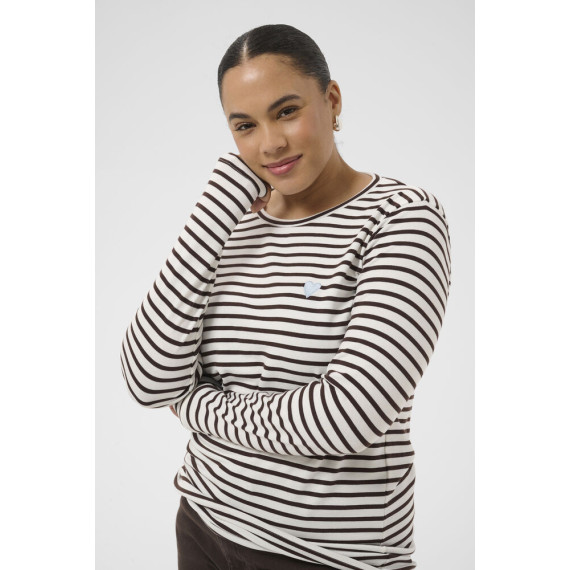Kaffe Clia T-Shirt Chalk/Brown