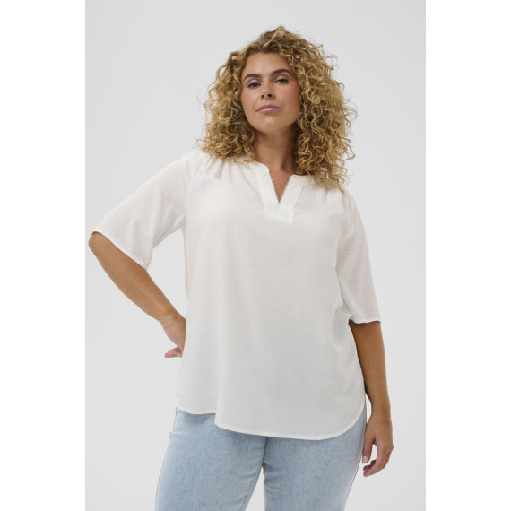 Kaffe Cmina Lace Blouse Chalk