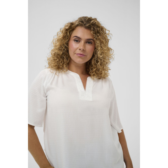 Kaffe Cmina Lace Blouse Chalk