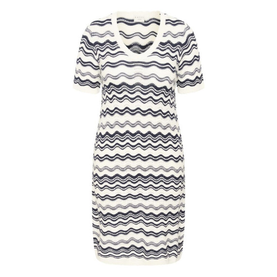 Kaffe Cania Knit Dress Chalk/Midnight