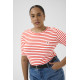 Kaffe Clia Flower T-shirt Poppy Red