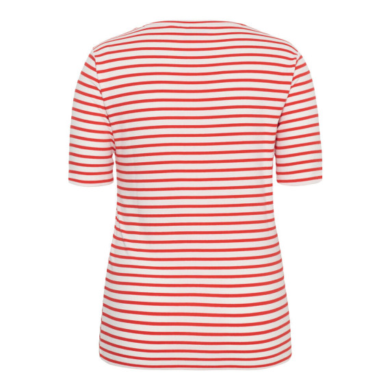 Kaffe Clia Flower T-shirt Poppy Red
