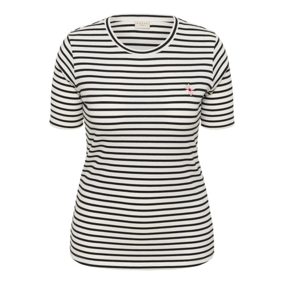 Kaffe Clia Flower T-shirt Chalk/Black
