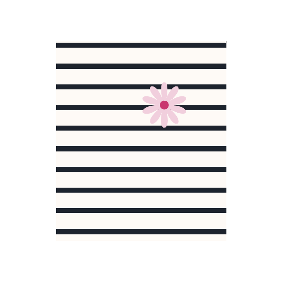Kaffe Clia Flower T-shirt Chalk/Black